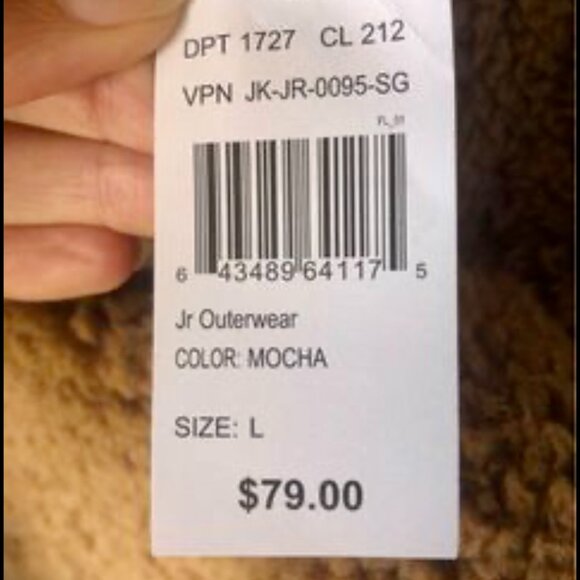 Brand new Size large teddy bear sweater jacket - Picture 5 of 6